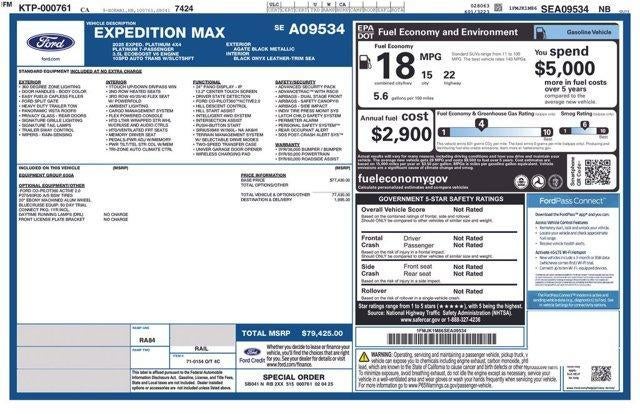2025 Ford Expedition Max Platinum 4x4