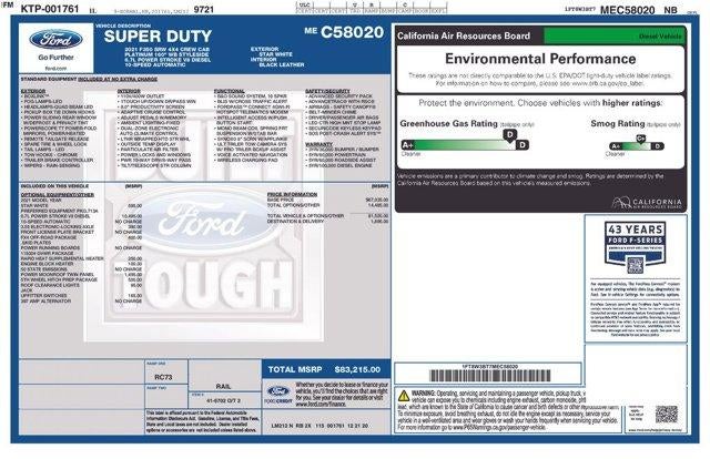 2021 Ford Super Duty F-350 SRW XL 4WD Crew Cab 6.75' Box