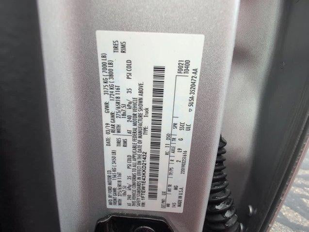 2019 Ford F-150 XL 4WD SuperCrew 5.5' Box