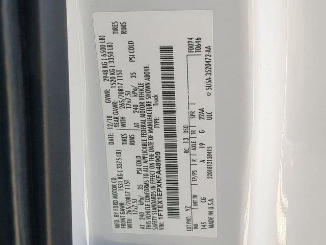 2019 Ford F-150 XL 4WD SuperCab 6.5' Box