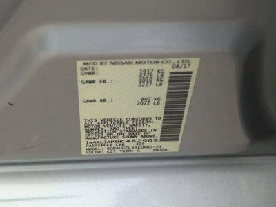 2017 Nissan Altima 2017.5 2.5 S Sedan