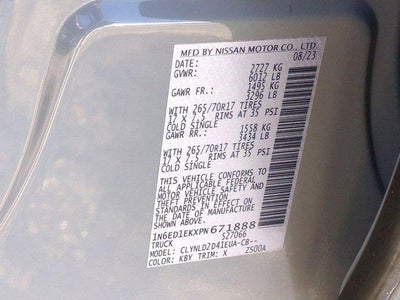 2023 Nissan Frontier Crew Cab 4x4 PRO-4X Auto