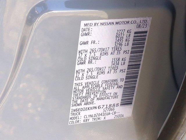 2023 Nissan Frontier Crew Cab 4x4 PRO-4X Auto