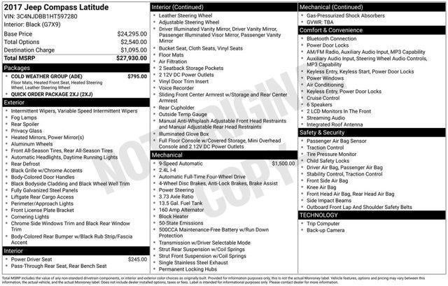 2017 Jeep Compass Latitude 4x4