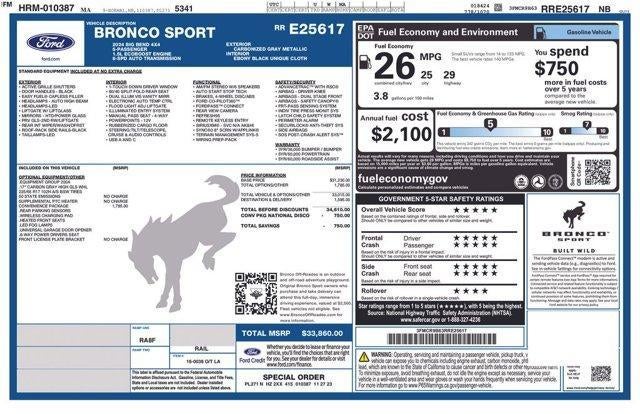 2024 Ford Bronco Sport Big Bend 4x4