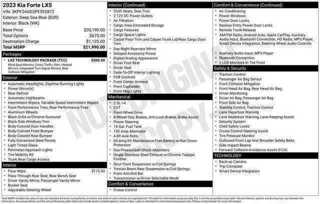 2023 Kia Forte LXS IVT