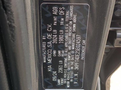 2025 Kia K4 LXS FWD