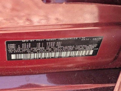 2016 Subaru Legacy 2.5i Limited PZEV