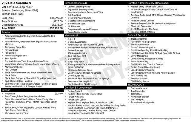 2024 Kia Sorento S AWD