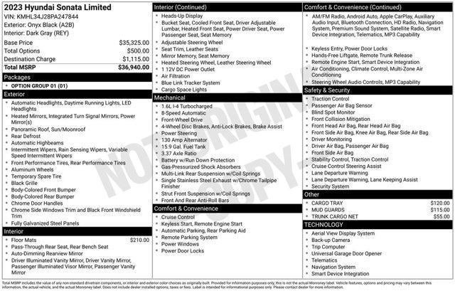 2023 Hyundai SONATA Limited 1.6T