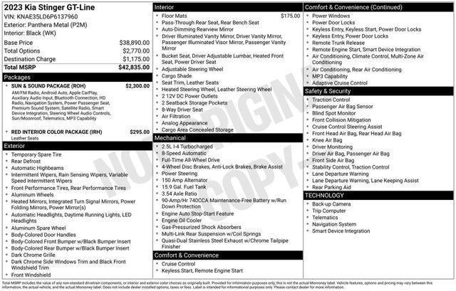 2023 Kia Stinger GT-Line AWD