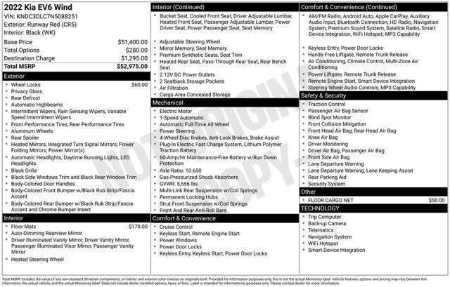 2022 Kia EV6 Wind AWD