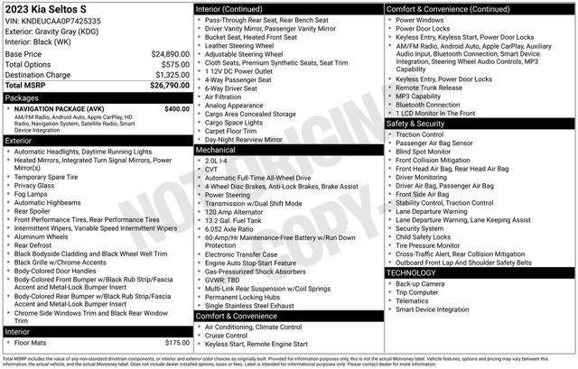 2023 Kia Seltos S IVT AWD
