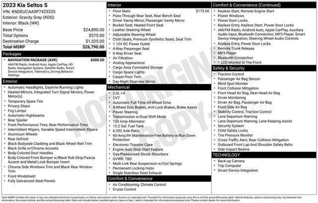 2023 Kia Seltos S IVT AWD