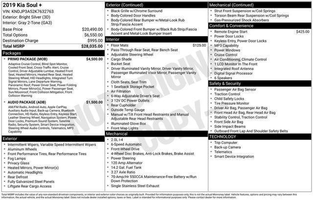 2019 Kia Soul + Auto