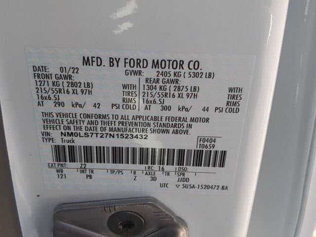 2022 Ford Transit Connect Van XLT LWB w/Rear Symmetrical Doors