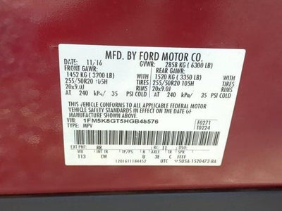 2017 Ford Explorer Sport 4WD