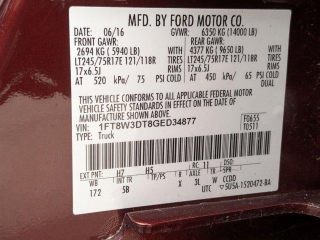 2016 Ford Super Duty F-350 DRW 4WD Crew Cab 8 Ft Box XL
