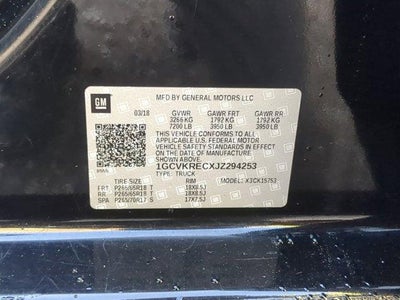 2018 Chevrolet Silverado 1500 Double Cab Standard Box 4-Wheel Drive LT