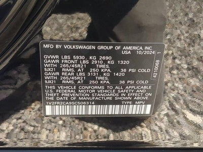 2025 Volkswagen Atlas 2.0T SEL Premium R-Line 4MOTION