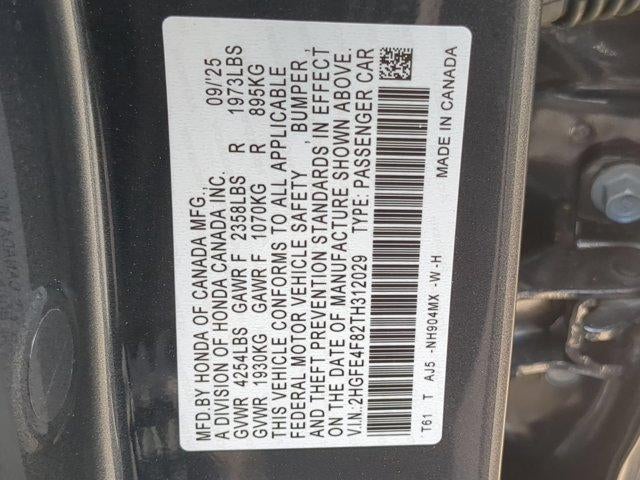 2026 Honda Civic Sedan Hybrid Sport Touring CVT