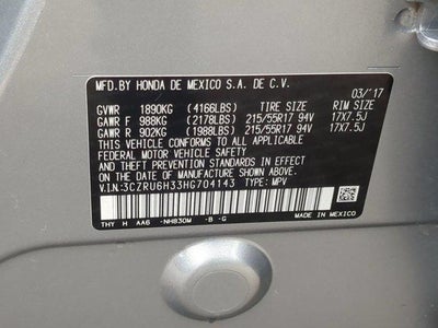 2017 Honda HR-V LX AWD CVT