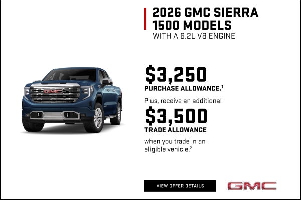 $3,250 PURCHASE ALLOWANCE.1

Plus, receive an additional $3,500 TRADE ALLOWANCE when you trade in...